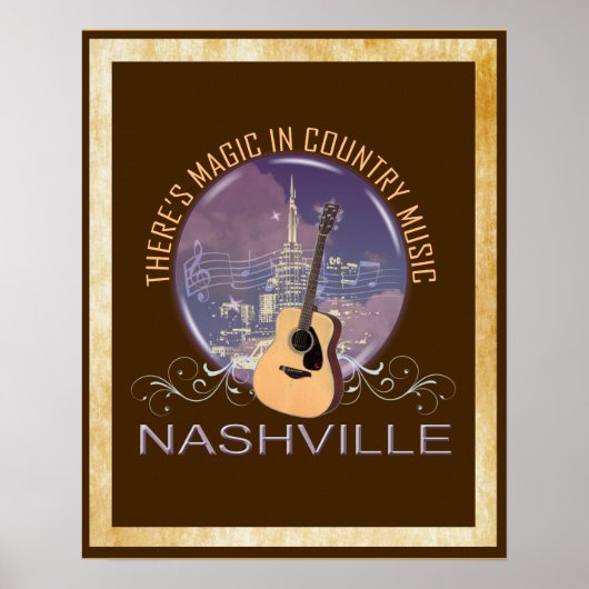 Nashville Country Music Magic Poster (Vorne)