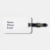 Nashville-Countrymusik-Bodennullpunkt Gepäckanhänger (Rückseite horizontal)