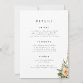 Nashville Cowboy Western Bachelorette Weekend Einladung (Rückseite)