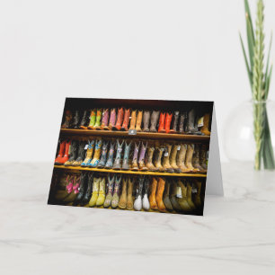 Nashville-Cowboystiefel-Gruß-Karte Karte