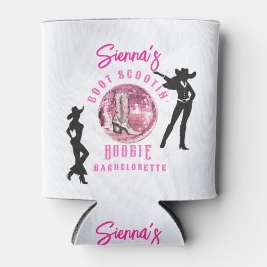 Nashville Cowgirl Disco Rodeo Bachelorette Dosenkühler (Vorderseite)