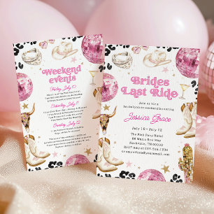 Nashville Cowgirl-Junggesellinnen-Abschiedswochene Einladung