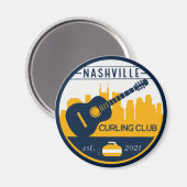 Nashville Curling Club Magnet (Vorderseite/Rückseite)