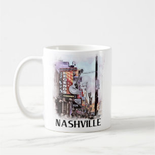 Nashville Downtown on Broadway Kaffeetasse