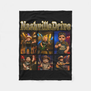 Nashville Drive Baby Charaktere Fleecedecke