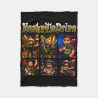 Nashville Drive Baby Charaktere  Fleecedecke
