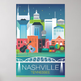 Nashville-Druck Poster