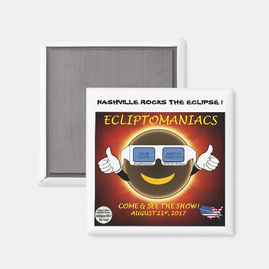Nashville Eclipse Magnet (Vorderseite/Rückseite)