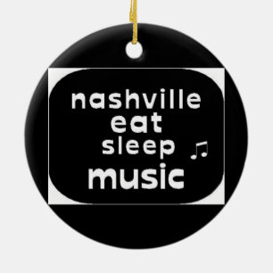 Nashville essen Schlaf-Musik Keramikornament
