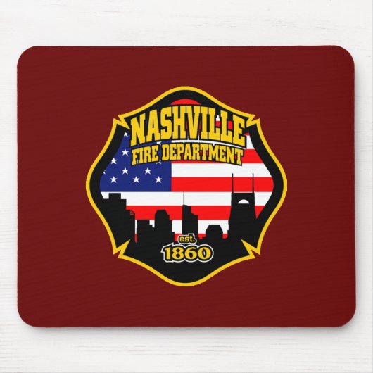 Nashville-Feuerwehr Mousepad (Vorne)