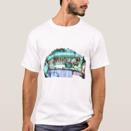 Nashville Fisherman Neon Sign Fish Wasserfarbe T-Shirt