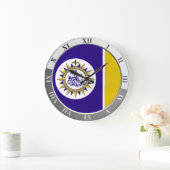Nashville flag Large Clock Große Wanduhr (Zuhause)