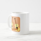 Nashville Fun Travel Music Slogan Cartoon Kaffeetasse (Vorderseite Links)