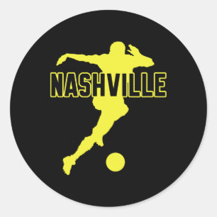Nashville Fußballfan-Unterstützungsstadion Zeigen Runder Aufkleber
