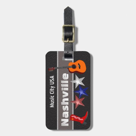 Nashville - Gepäckmarke Gepäckanhänger (Vorderseite vertikal)