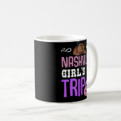 Nashville Girl's Trip Weekend Bachelorette Kaffeetasse (VorderseiteRechts)