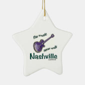 Nashville-Gitarre Keramik Ornament (Rechts)