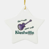 Nashville-Gitarre Keramik Ornament (Hinten)