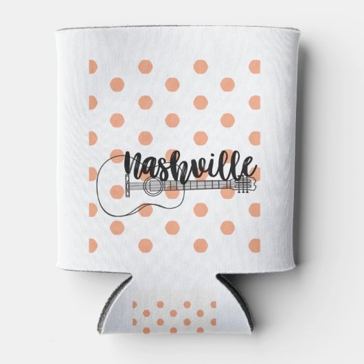 Nashville Gitarre Polka Dot Design Dosenkühler (Vorderseite)