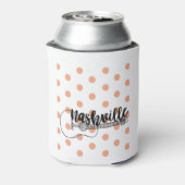 Nashville Gitarre Polka Dot Design Dosenkühler (Kanne Rückseite)