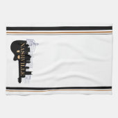 Nashville-Gitarren-Skyline-Geschirrtuch 16" x 24" Geschirrtuch (Horizontal)