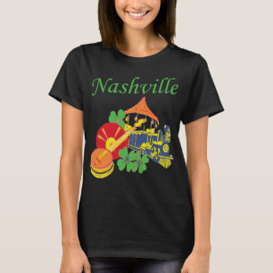 Nashville Gitarrenmusik Retro Reise T-Shirt