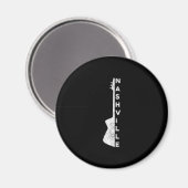 Nashville Guitar Country Music Lovers Geschenke Magnet (Vorderseite/Rückseite)