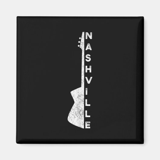 Nashville Guitar Country Music Lovers Geschenke Magnet (Vorne)