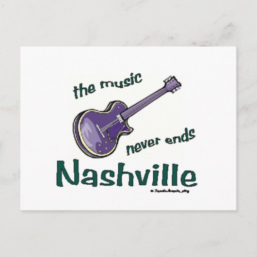 Nashville Guitar Postkarte (Vorderseite)