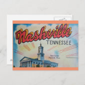 Nashville-Hauptstadt Postkarte (Vorne/Hinten)
