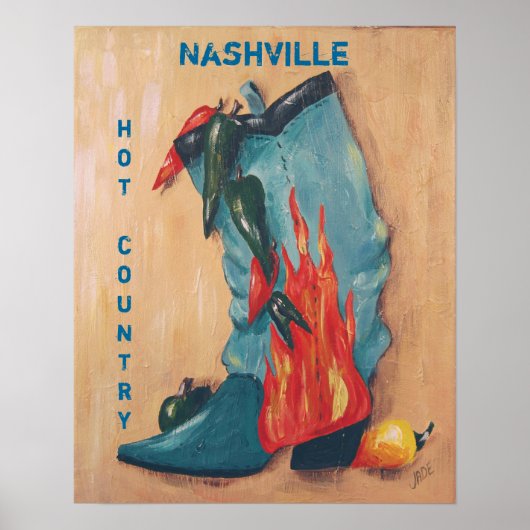 Nashville, heißes Landposter Poster (Vorne)