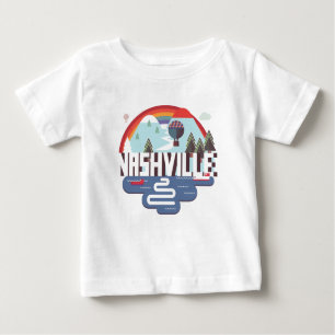 Nashville im Entwurf Baby T-shirt