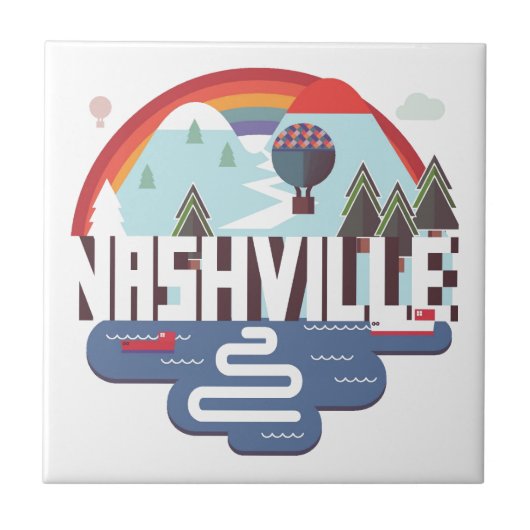 Nashville im Entwurf Fliese (Vorderseite)