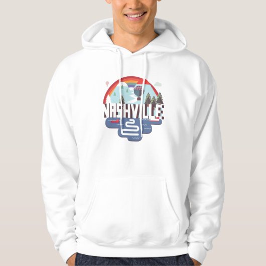 Nashville im Entwurf Hoodie (Vorderseite)