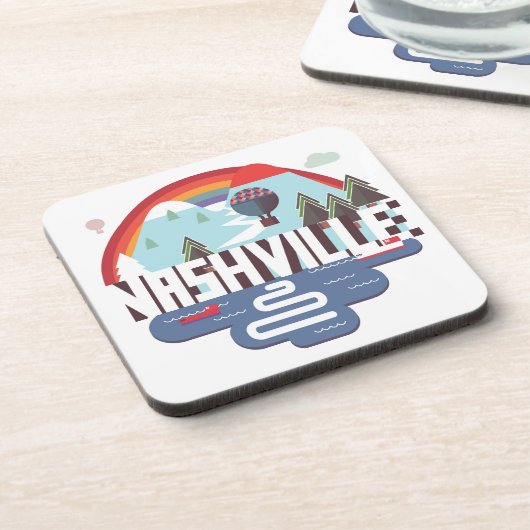 Nashville im Entwurf Untersetzer (Linke Seite)