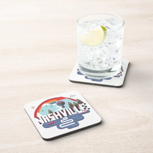 Nashville im Entwurf Untersetzer (Rechte Seite)