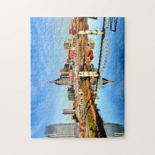 Nashville Images Tennessee Images Skyline Cityscap Puzzle (Vertikal)