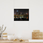 Nashville in der Nacht Poster (Küche)