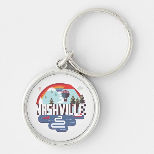Nashville in Design Schlüsselanhänger (Vorne)