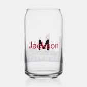 Nashville in Graffiti mit Monogramm Dosenglas (Rückseite)