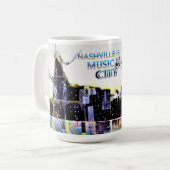 Nashville ist Music City Coffee Tasse (Vorderseite Links)