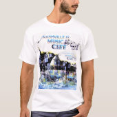 Nashville ist Music City T - Shirt (Vorderseite)