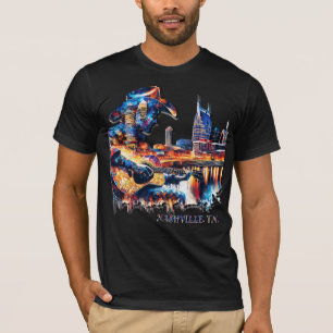 Nashville ist Musik City Mosaik Tile Design T-Shirt