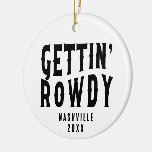 Nashville Junggeselinnen-Abschied Custom Getting R Keramik Ornament (Links)