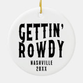 Nashville Junggeselinnen-Abschied Custom Getting R Keramik Ornament (Hinten)