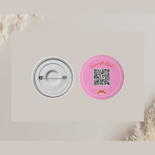 Nashville Junggeselinnen-Abschied Pink Boot QR-Cod Button