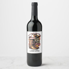 Nashville Junggeselinnen-Abschied Weinetikett