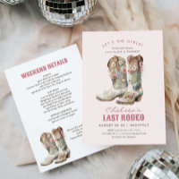 Nashville Last Rodeo Boots Junggeselinnen-Abschied