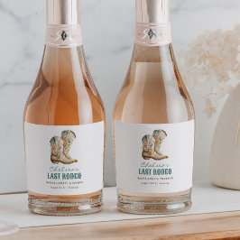 Nashville Last Rodeo Boots Junggeselinnen-Abschied Schaumweinetikett