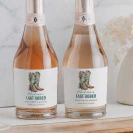 Nashville Last Rodeo Boots Junggeselinnen-Abschied Schaumweinetikett